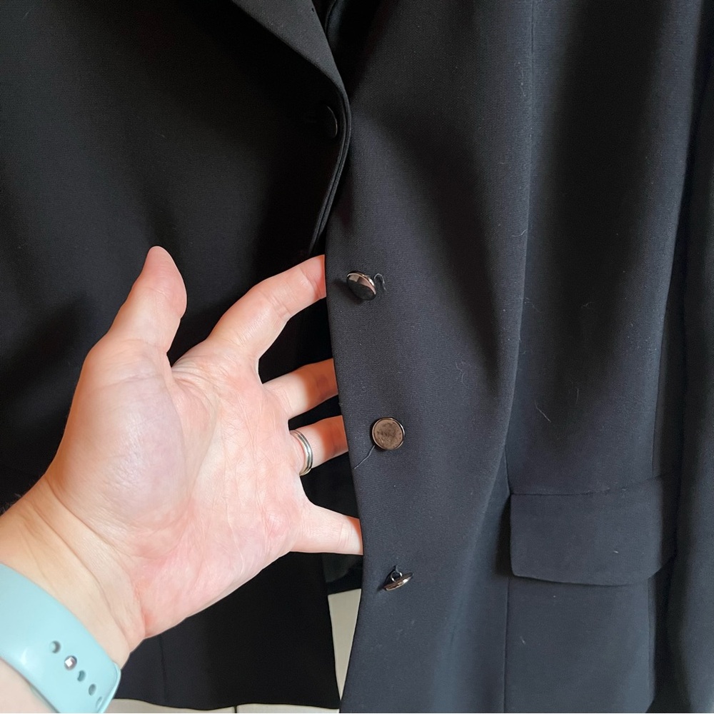 Le Suit Black Women's Blazer Size 10 Petite - Picture 4 of 5